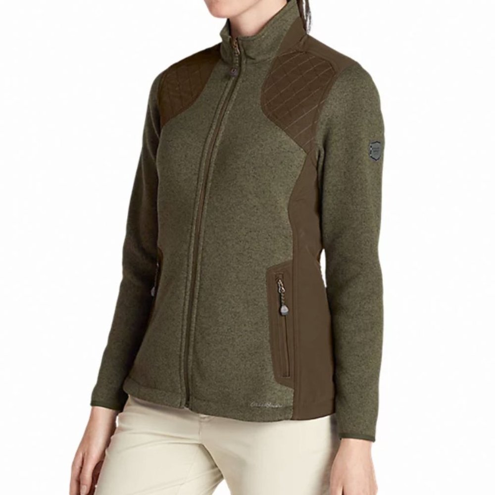🎉HP🎉 EDDIE BAUER DAYBREAK IR FULL-ZIP JACKET MOSS SZ PS/S